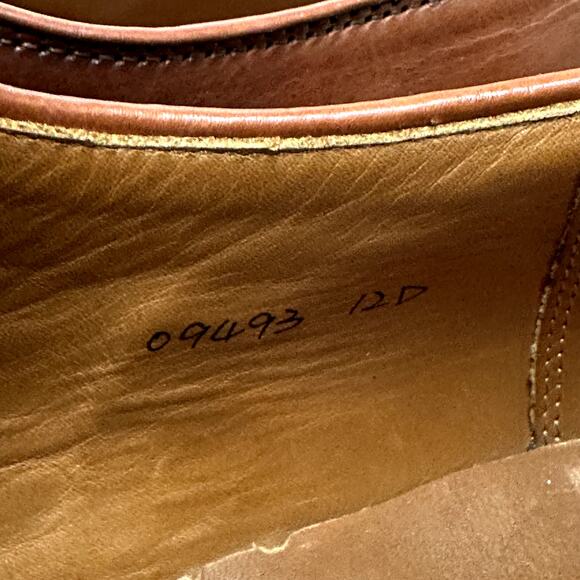 VERY GOOD Grant Stone x J. Crew Ludlow Derby Brown Calf Bench Made 12 D - Picture 10 of 14